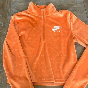Orange Nike half zip